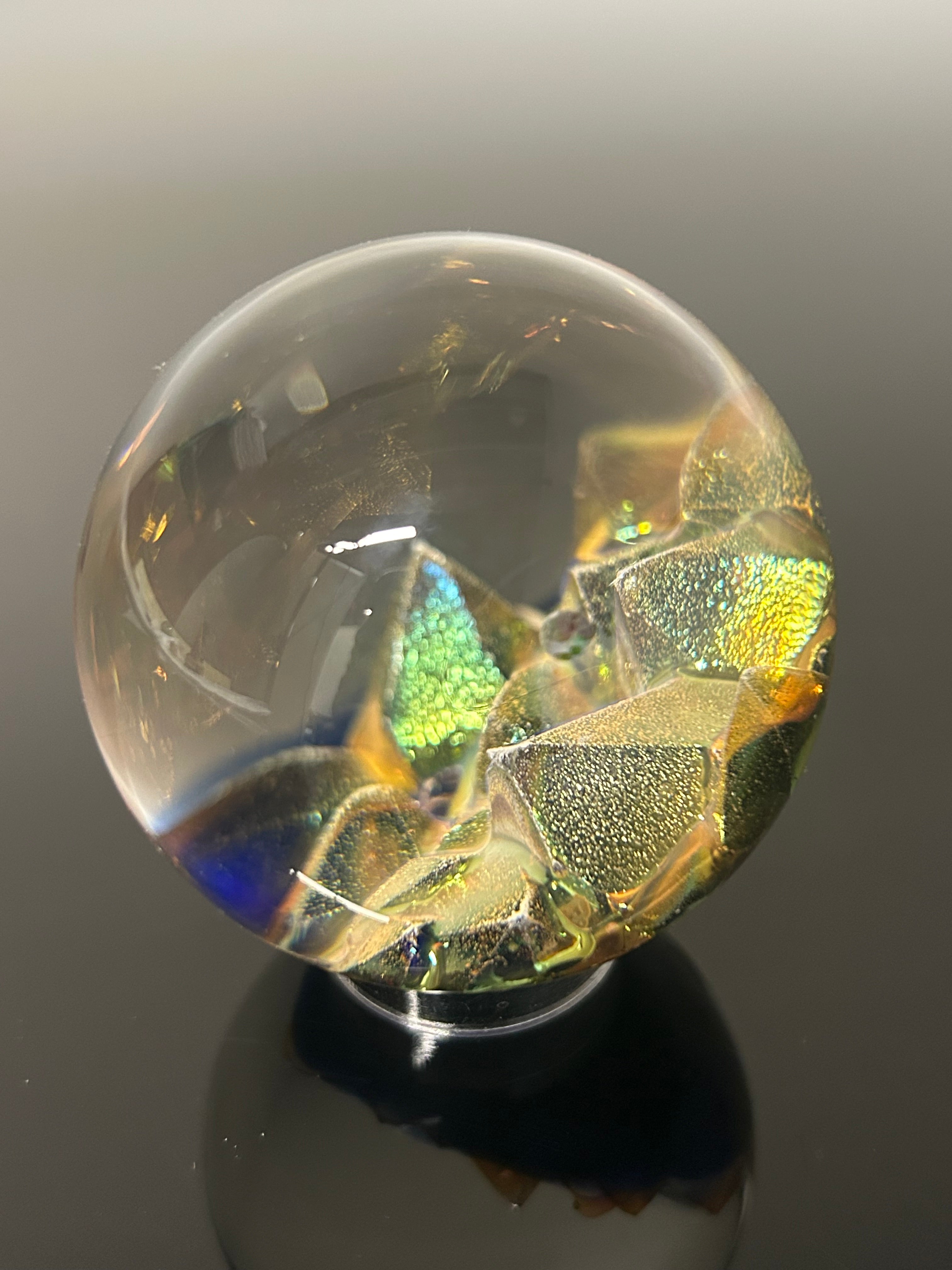 Golden Crystal w/opal marble