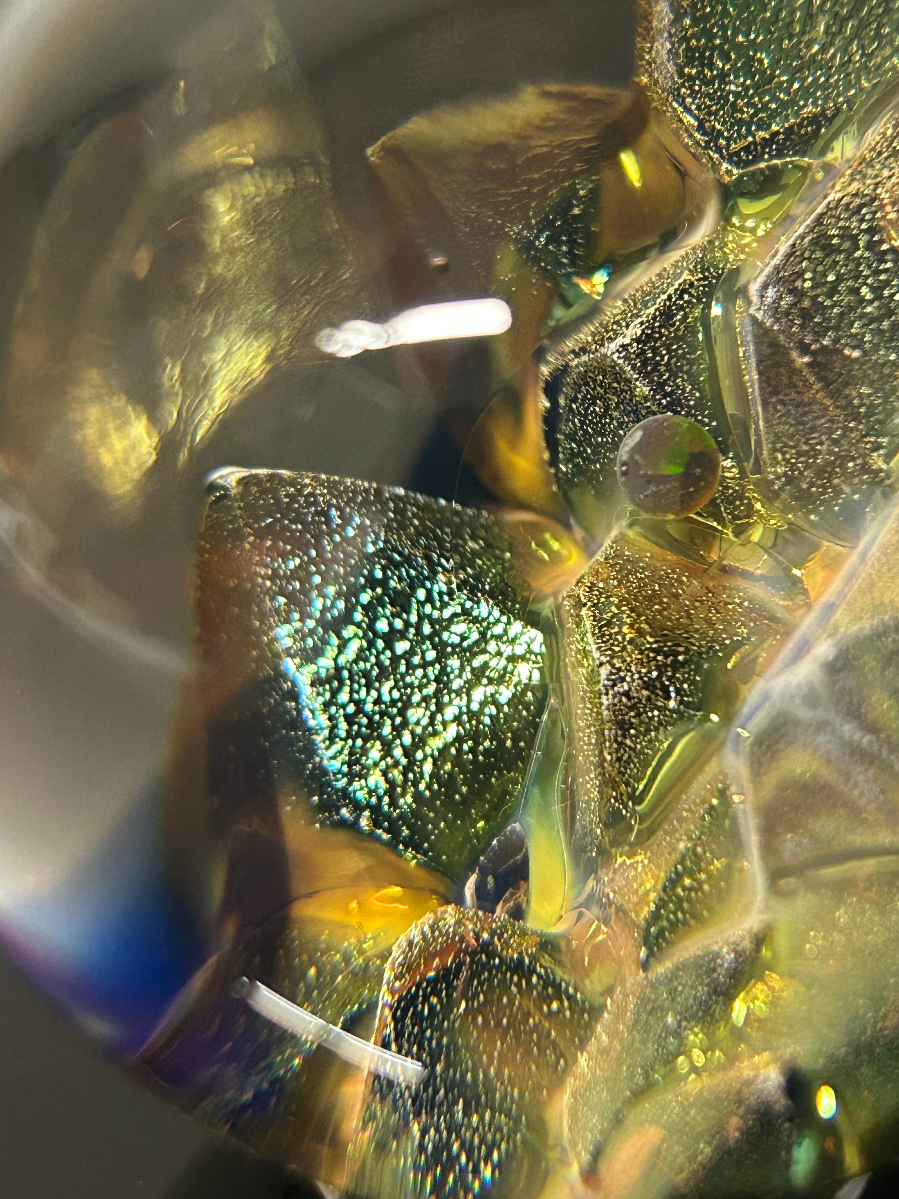 Golden Crystal w/opal marble