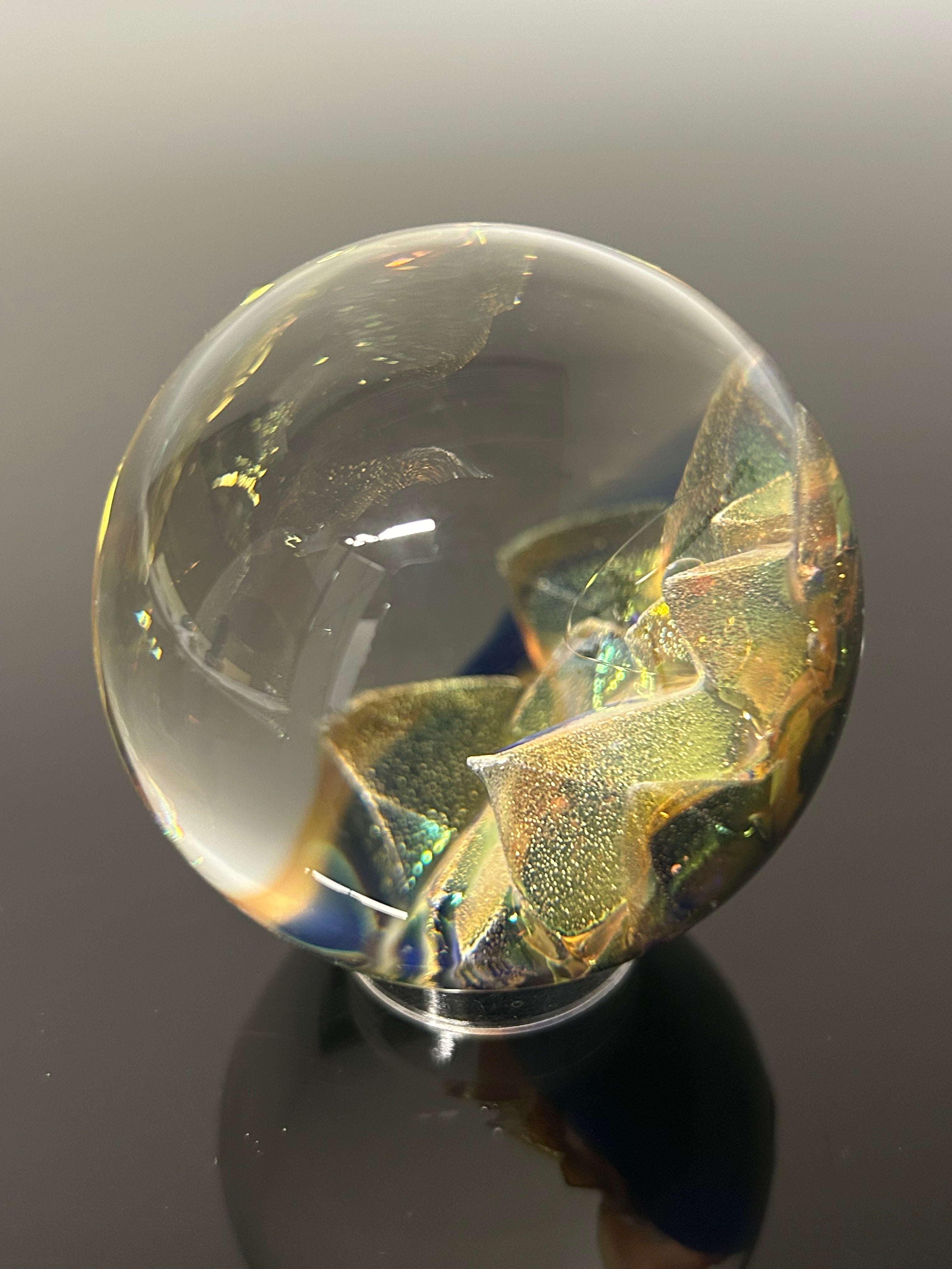 Golden Crystal w/opal marble