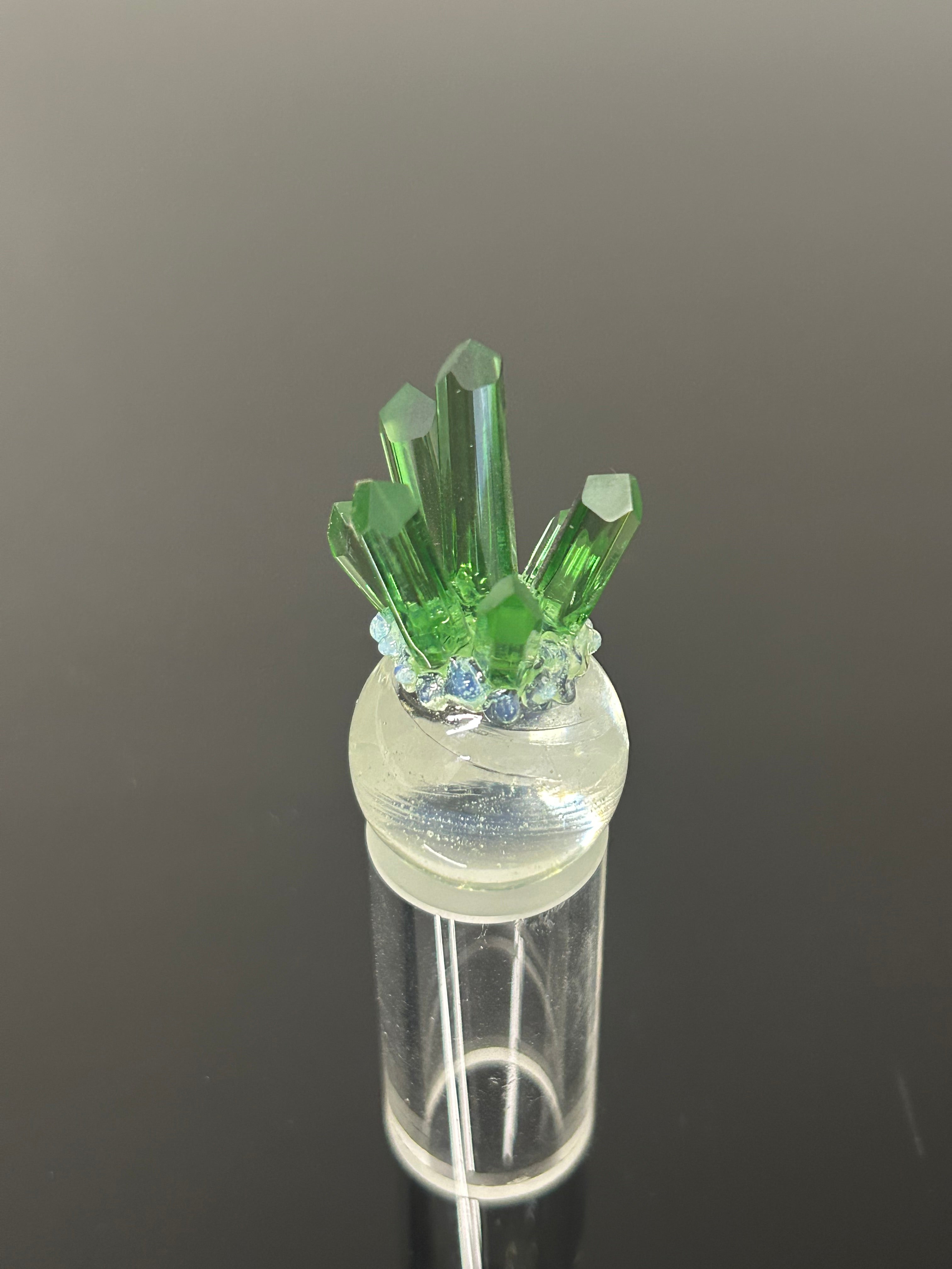 Green Crystal Cluster marble