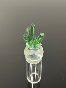 Green Crystal Cluster marble