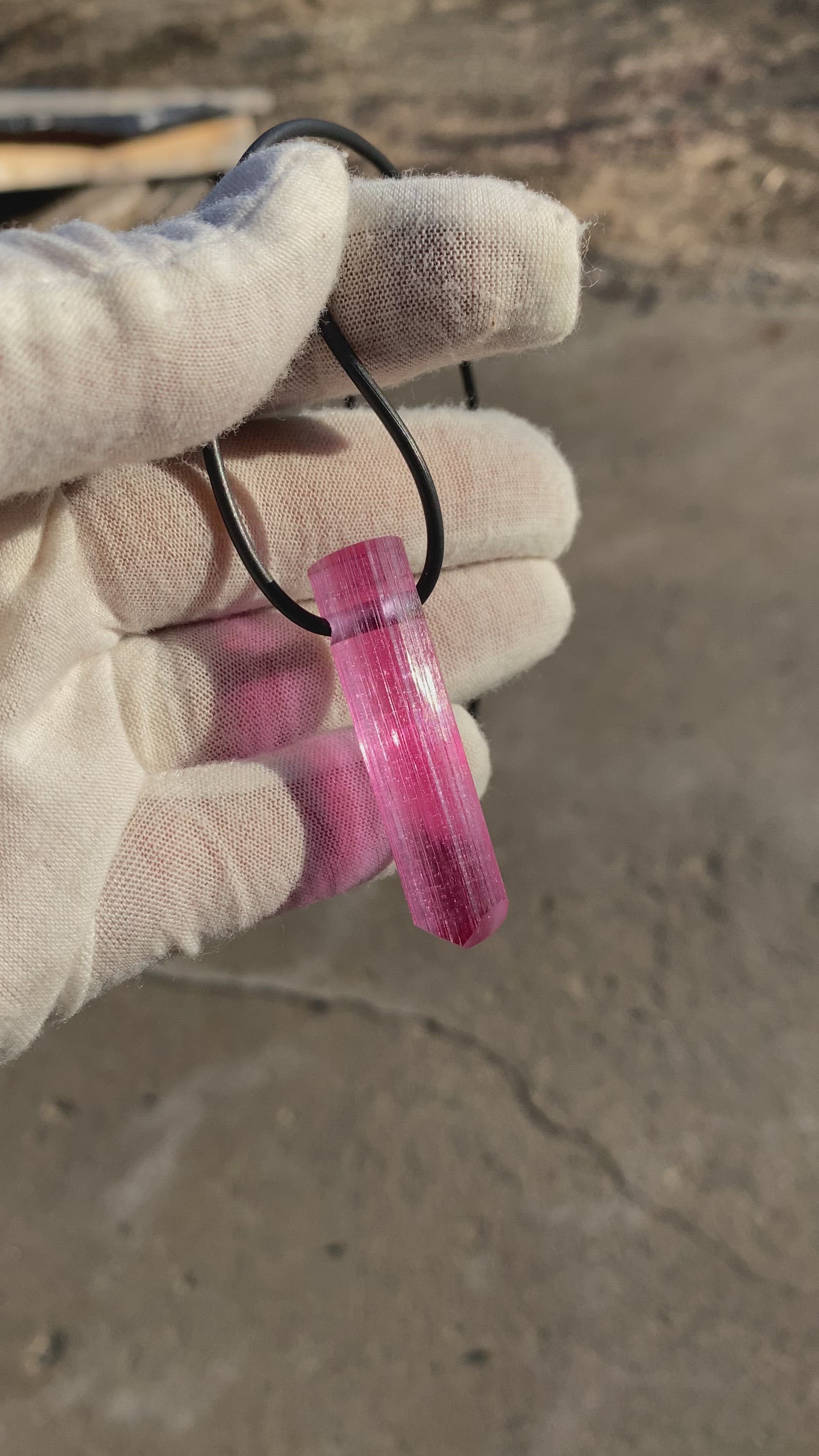 Diggerite “Rubellite “ pendant