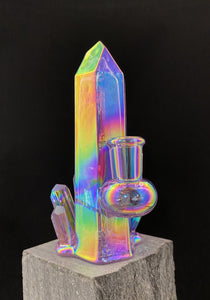 Aura Amethyst Crystal Cluster