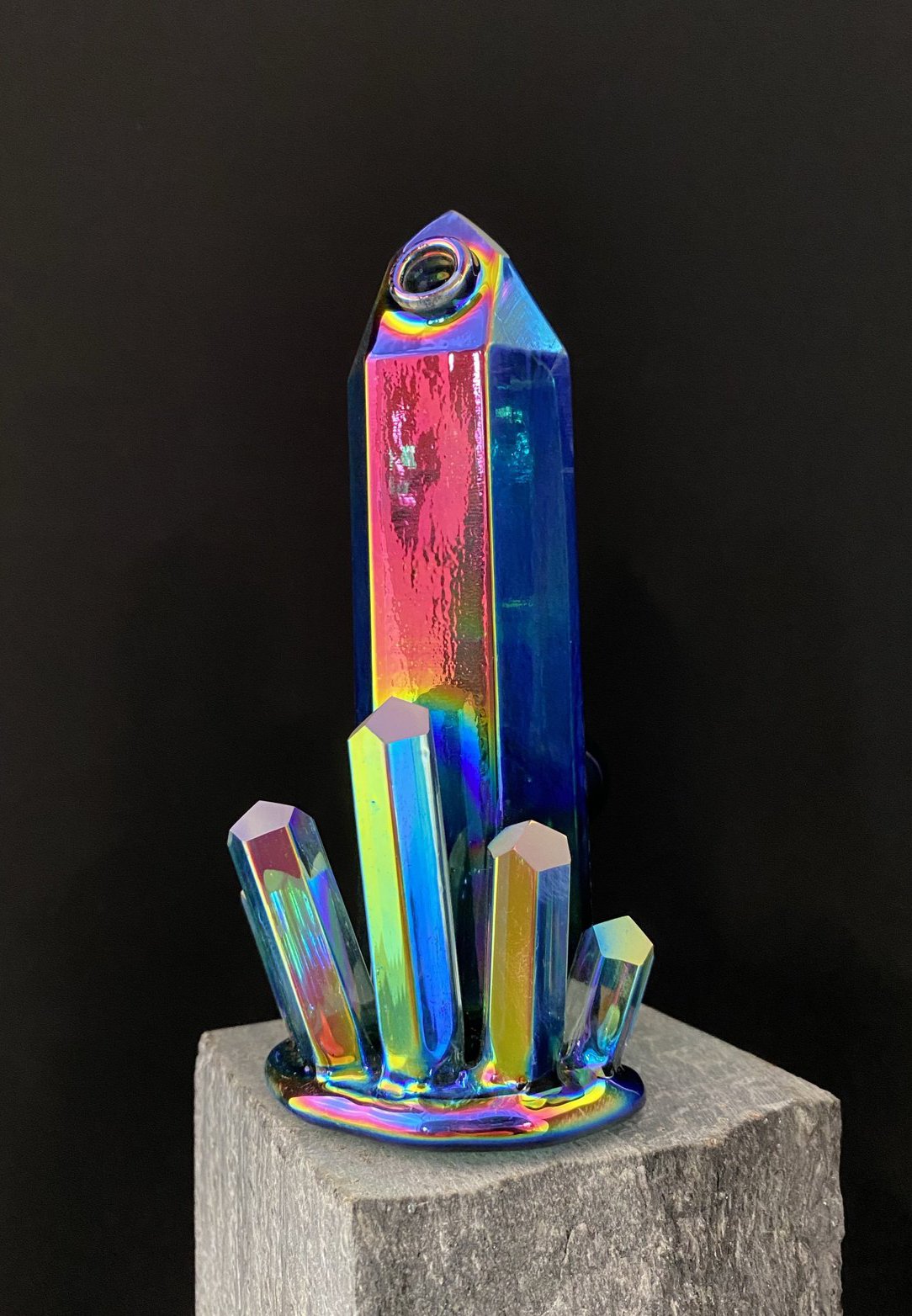 Aurora Quartz Cluster (aqua)