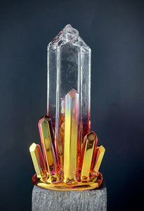 Golden Crystal Cluster (14mm)