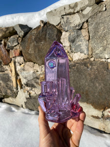 Amethyst Cluster 14mm with opal