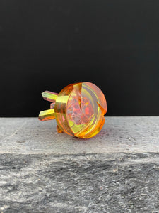 Golden Crystal Cluster Spinner cap