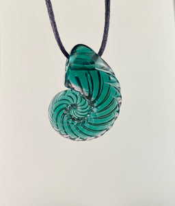 Tourmaline Ammonite Pendant