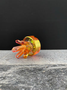 Golden Crystal Cluster Spinner cap