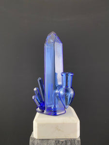Topaz blue crystal cluster 10mm