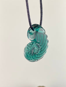 Tourmaline Ammonite Pendant