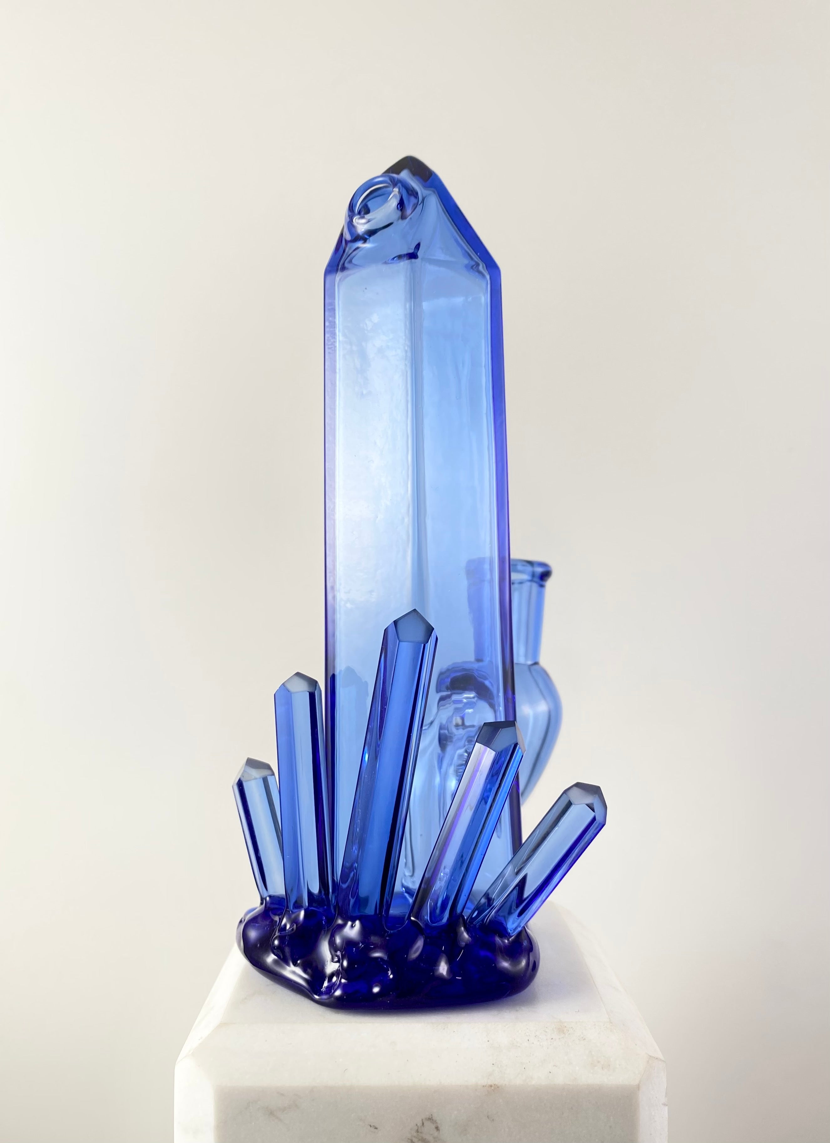 Topaz blue crystal cluster 10mm