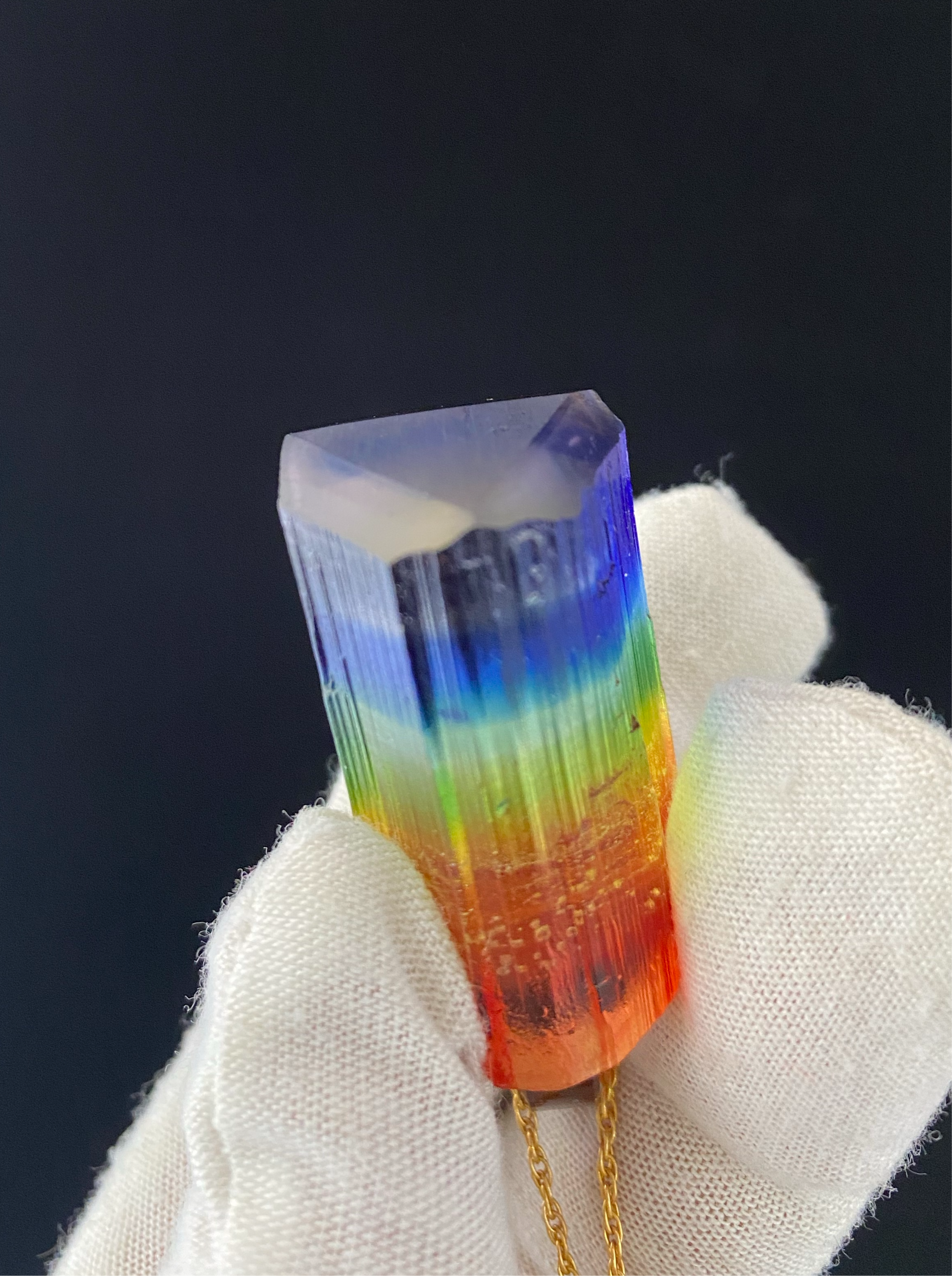 Chakra Tourmaline Pendant