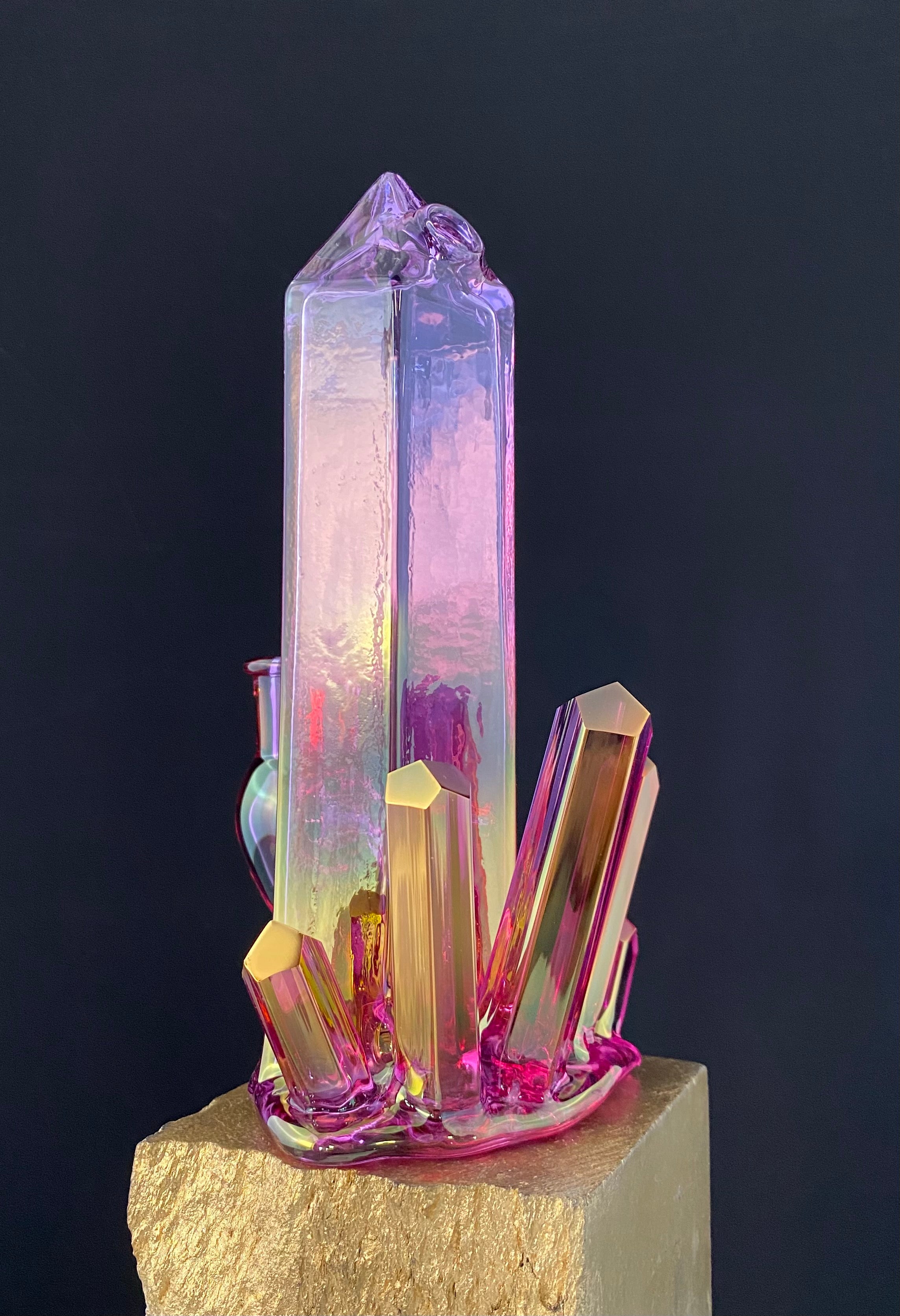 Golden Amethyst Crystal Cluster 10mm