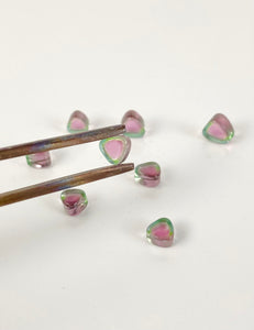 Watermelon Tourmaline Slice Pearls