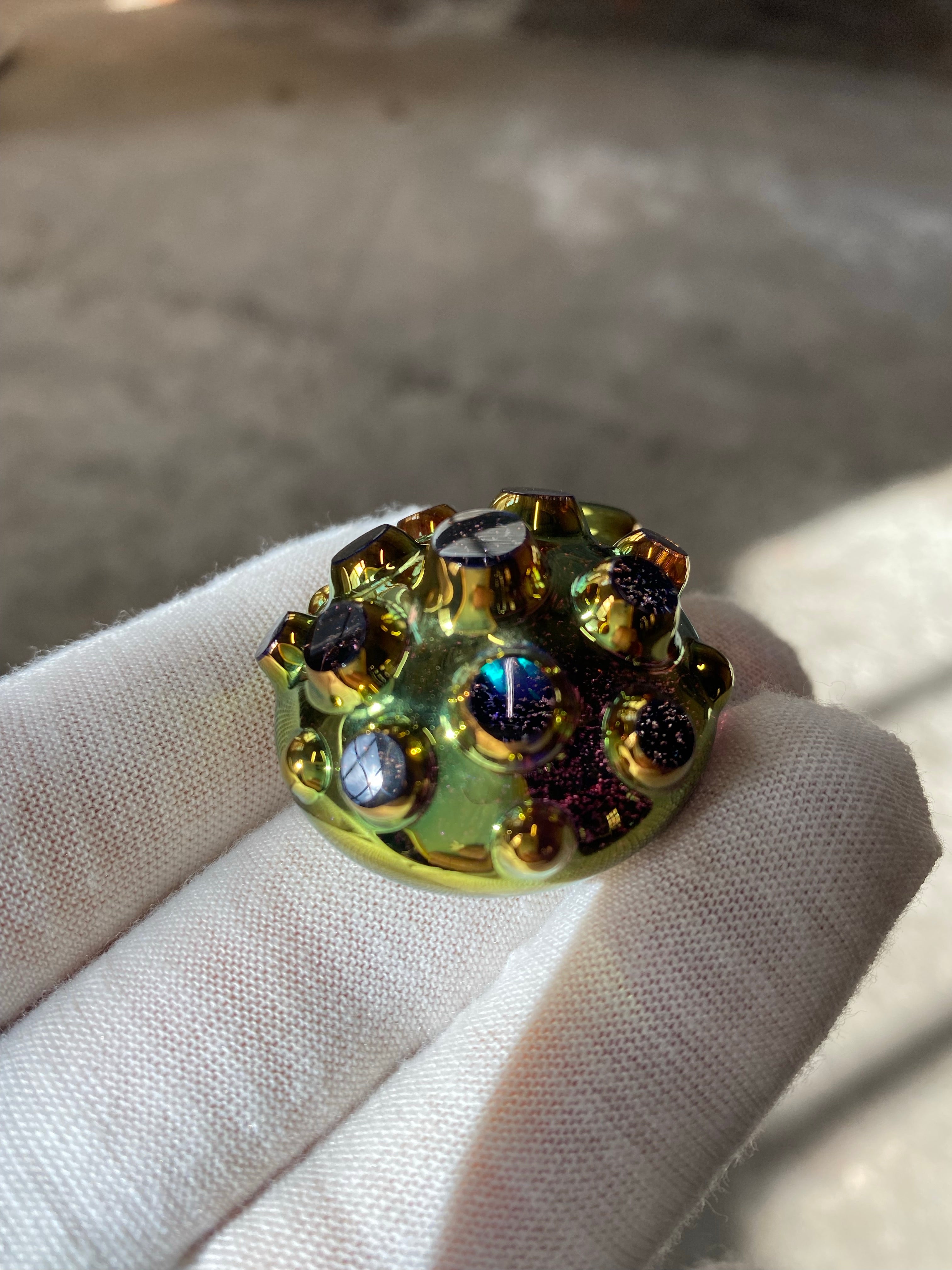 Golden Nodule Pendant (opal galaxy)