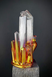 Golden Crystal Cluster (14mm)