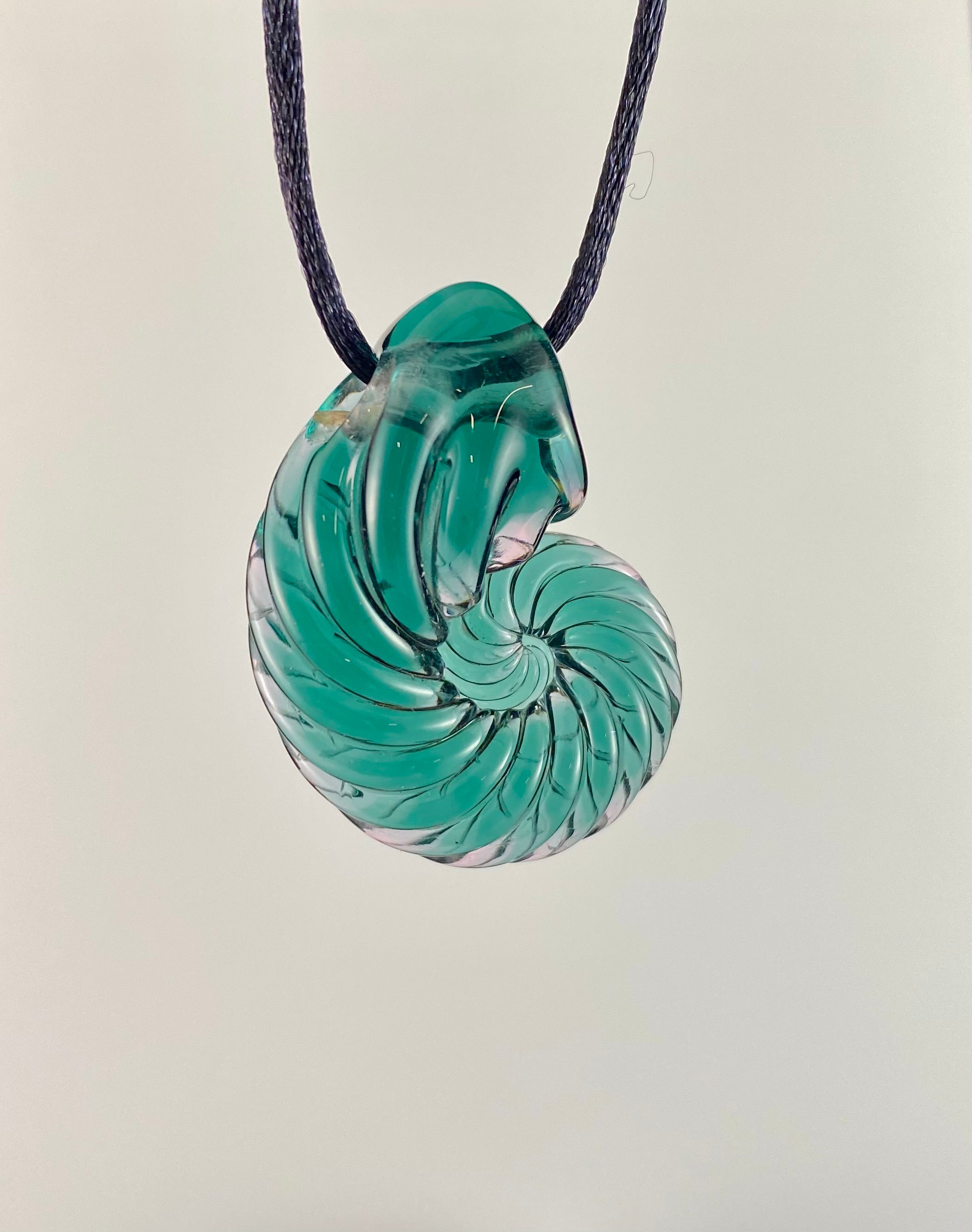 Tourmaline Ammonite Pendant