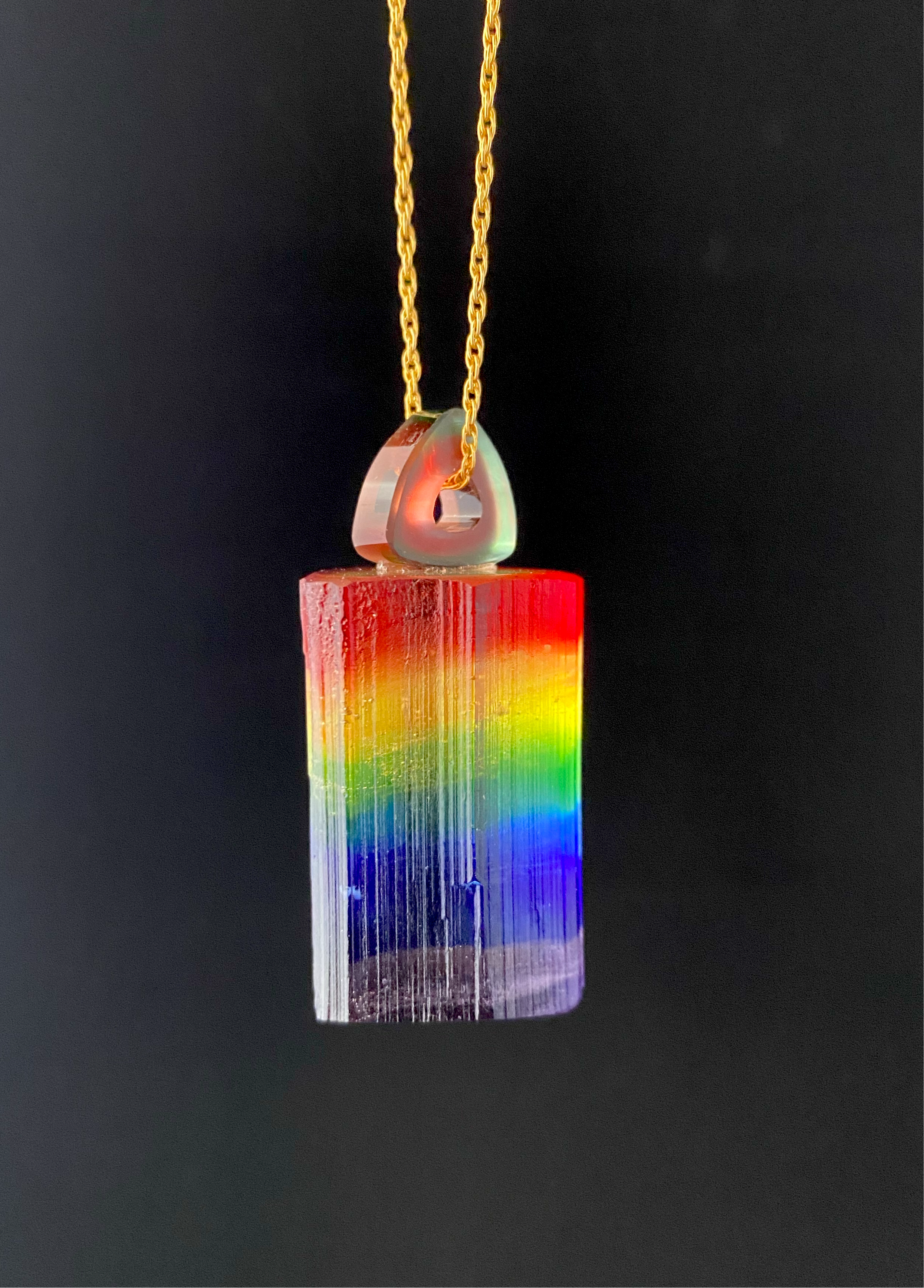 Chakra Tourmaline Pendant