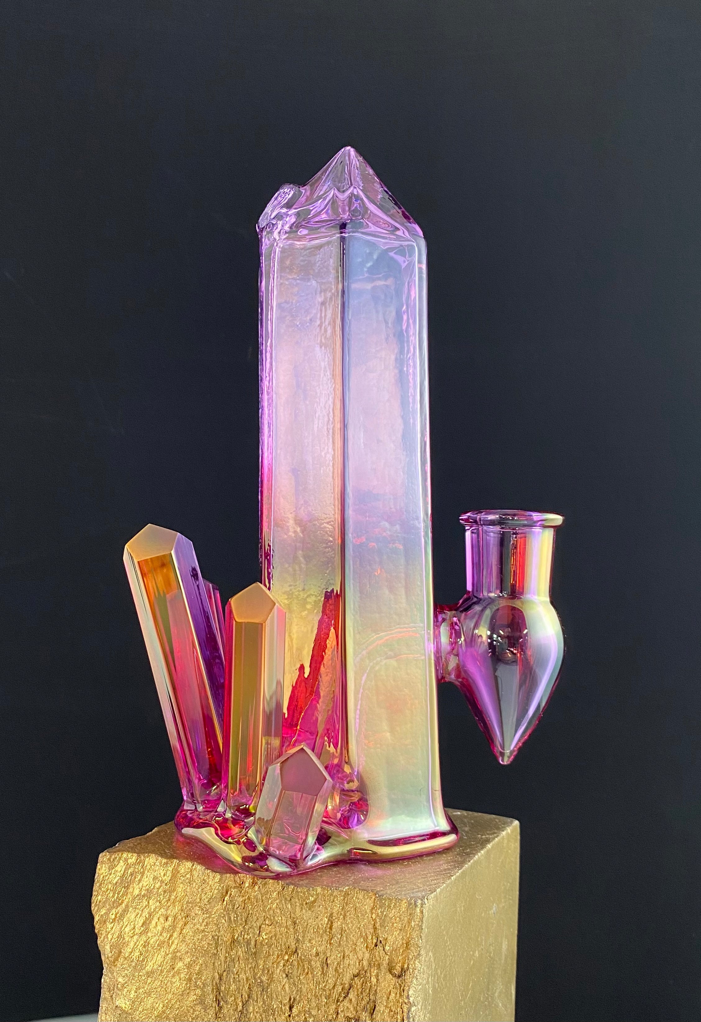 Golden Amethyst Crystal Cluster 10mm